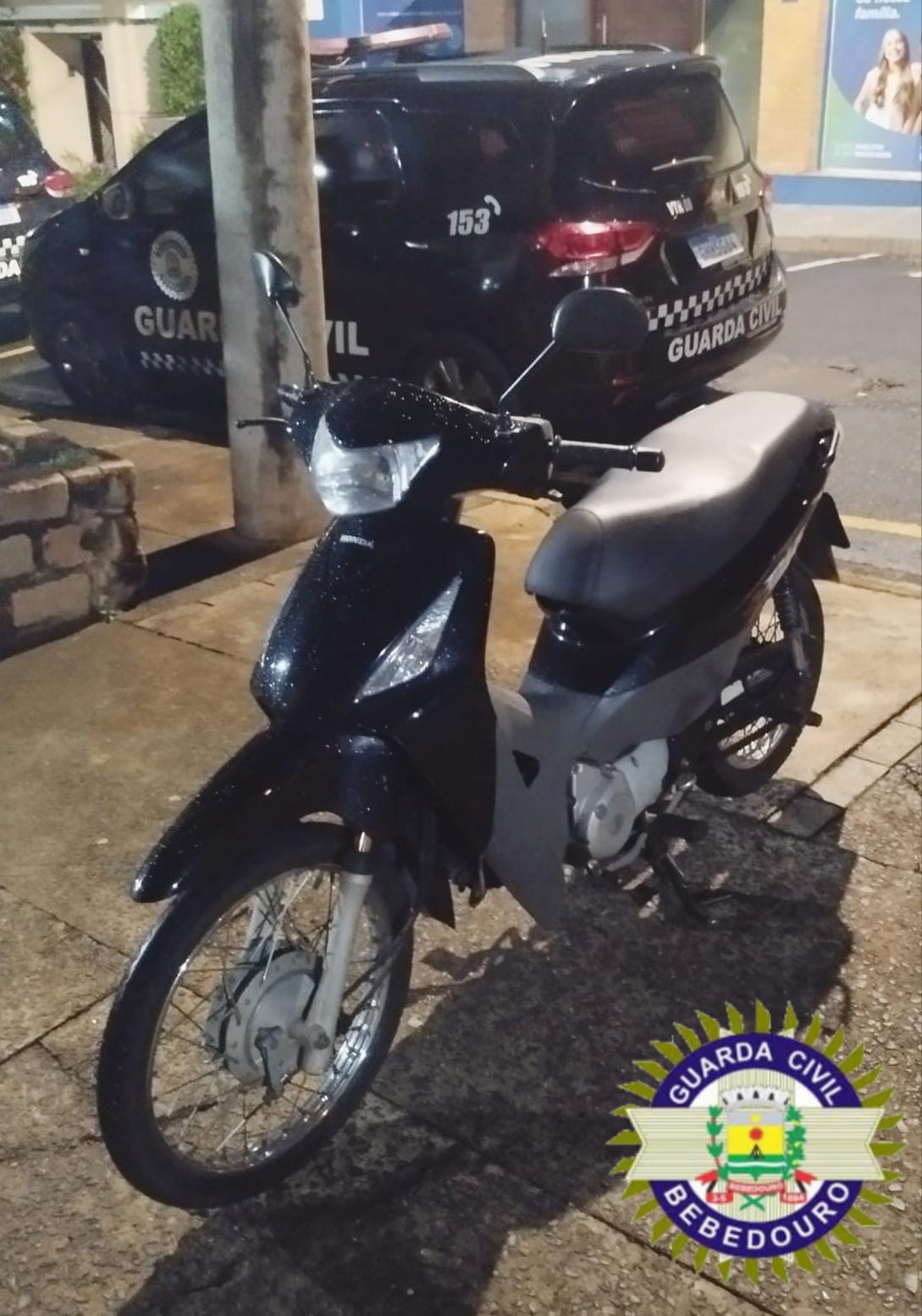 Moto furtada é recuperada pela GCM em Bebedouro
