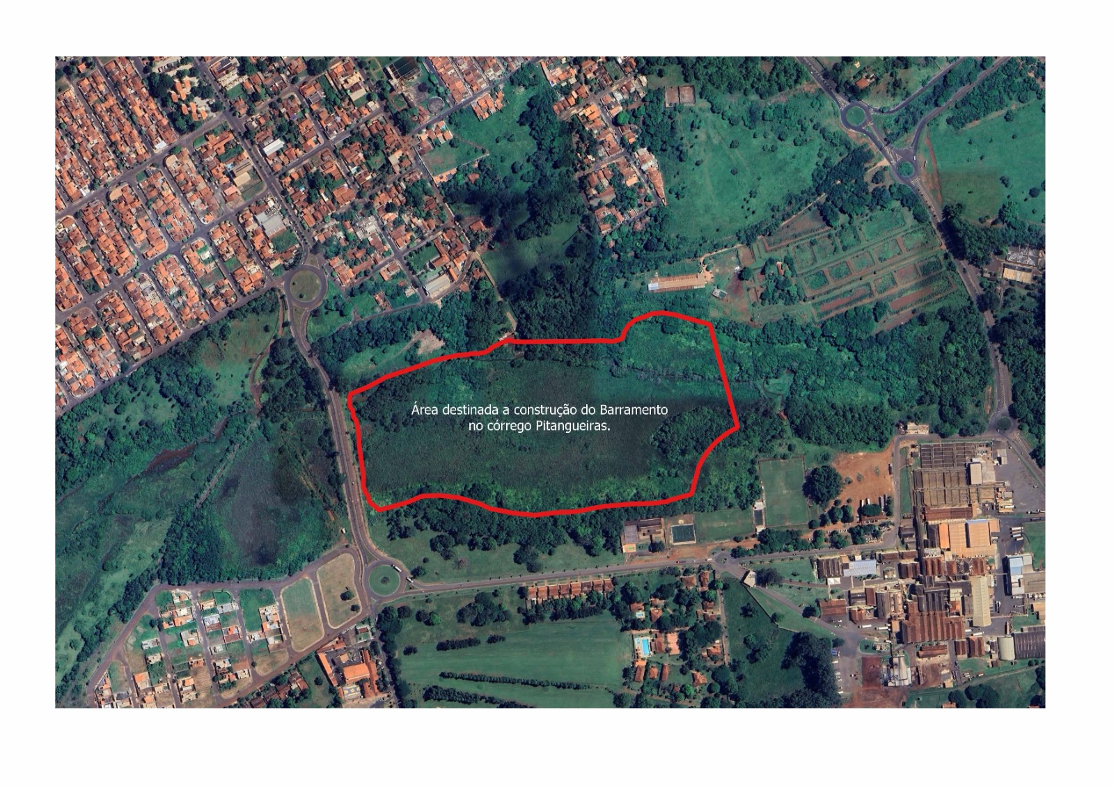Prefeitura publica lei que viabiliza barramento com doação de área pela JBS
