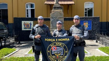 Comandante e policiais da Força Tática participam de curso da ROTA em SP
