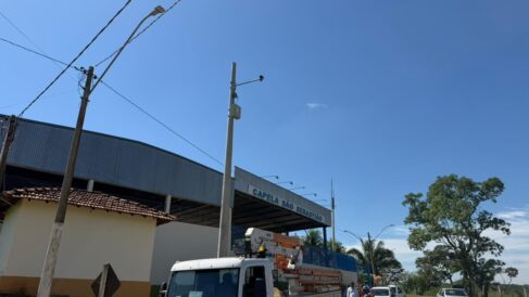 Equipamento foi instalado próximo à Capela de São Sebastião (Foto: Divulgação)