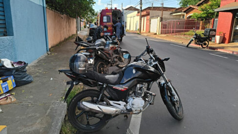 Colisão entre motos mobiliza equipe de resgate em Barretos (Foto: O Diário de Barretos)