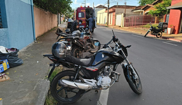 Colisão entre motos mobiliza equipe de resgate em Barretos (Foto: O Diário de Barretos)
