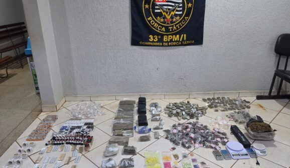 Polícia Militar detém suspeitos e apreende mais de 15 kg de drogas (Foto: O Diário de Barretos)