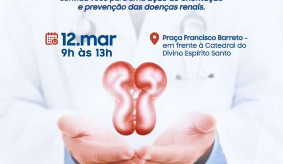 Ação do Dia do Rim está prevista para esta quinta-feira (12), em frente à Catedral