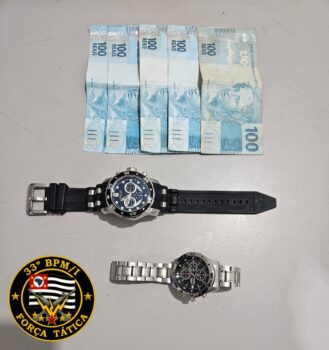 PM recupera parte de objetos roubados em residência (Foto: O Diario de Barretos)