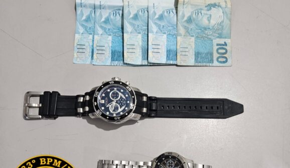 PM recupera parte de objetos roubados em residência (Foto: O Diario de Barretos)