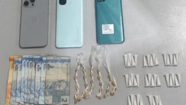 Polícia Militar prende três durante ação de combate ao tráfico (Foto: O Diário de Barretos)