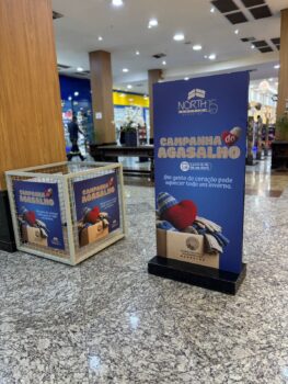 Doações devem ser entregues no ponto de coleta no shopping (Foto: Divulgação)