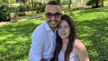 O casal Lucas Ribeiro e Tainá Corral