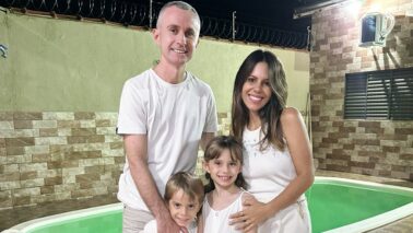 Aline Barros Francisco Colaço comemorando o aniversário