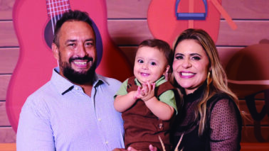 Benjamin Francisco Alves Silva comemorou seu 1º aninho