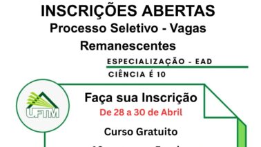 Inscrições para pós-graduação terminam nesta quinta