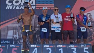 O triatleta José Sérgio Prudente Filho, o popular Cebola, participou, no último domingo (11)