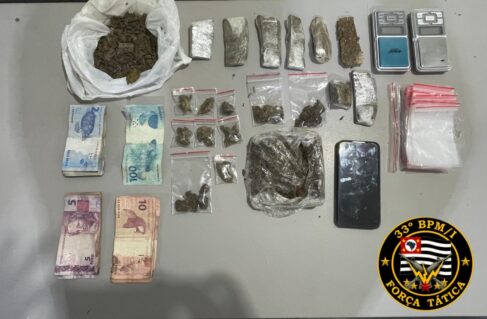 PM prende suspeito com mais de meio quilo de maconha (Foto: O Diário de Barretos)