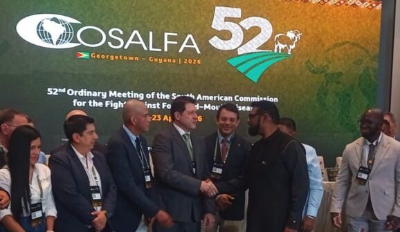 A 52ª Cosalfa (Comissão Sul-Americana para a Luta contra a Febre Aftosa) aconteceu nesta quarta e quinta-feira, dias 22 e 23, no Pegasus Hotel, na cidade de Georgetown, na Guiana.