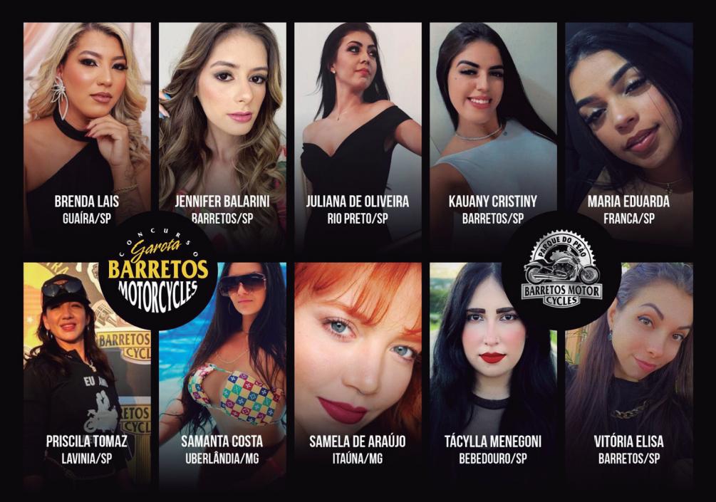 Barretos Motorcycles divulgou as 10 finalistas do concurso