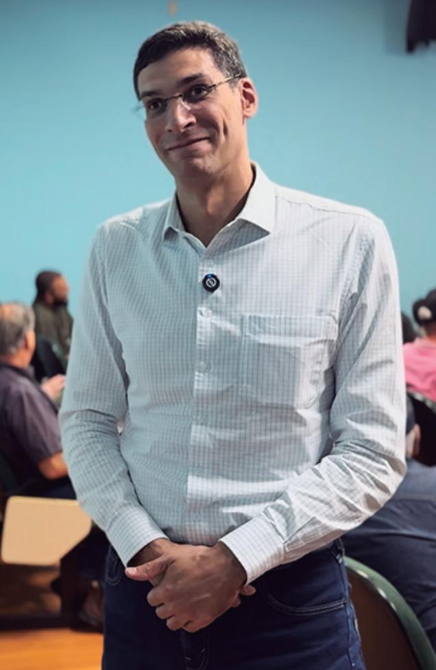 Palestrante Felippe Serigati, durante evento no Sindicato do Vale do Rio Grande