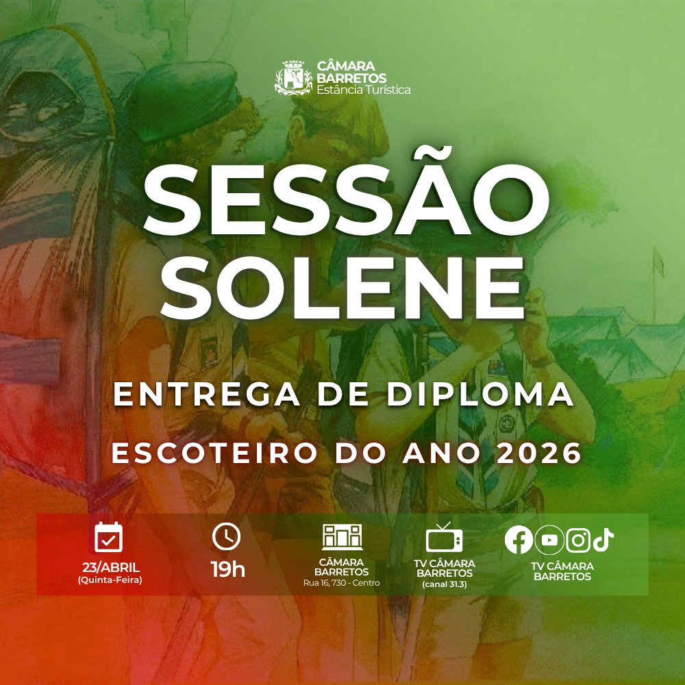 Câmara homenageia escoteiros em sessão solene