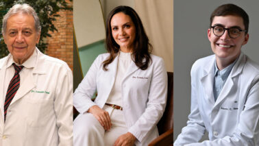 Médicos Osvaldo, Luciana e Eduardo integram a equipe do Instituto Caiel