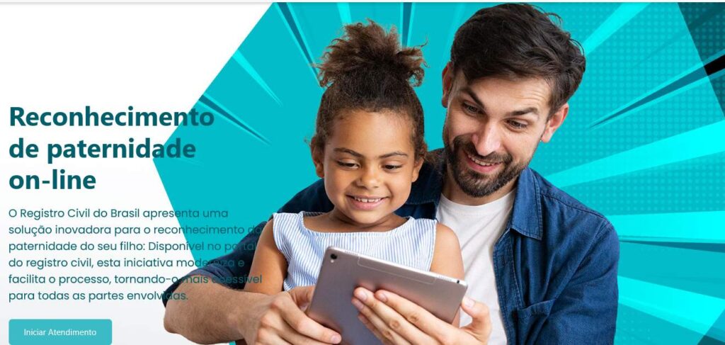 Plataforma digital de reconhecimento de paternidade