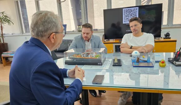 Reuniões em São Paulo trataram do projeto de construção do viaduto (Foto: Divulgação)