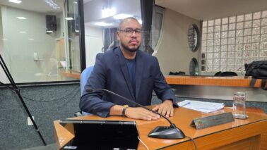 Vereador Tiagão da Saúde durante sessão da Câmara (Foto: Divulgação) Vereador Tiagão da Saúde durante sessão da Câmara (Foto: Divulgação)