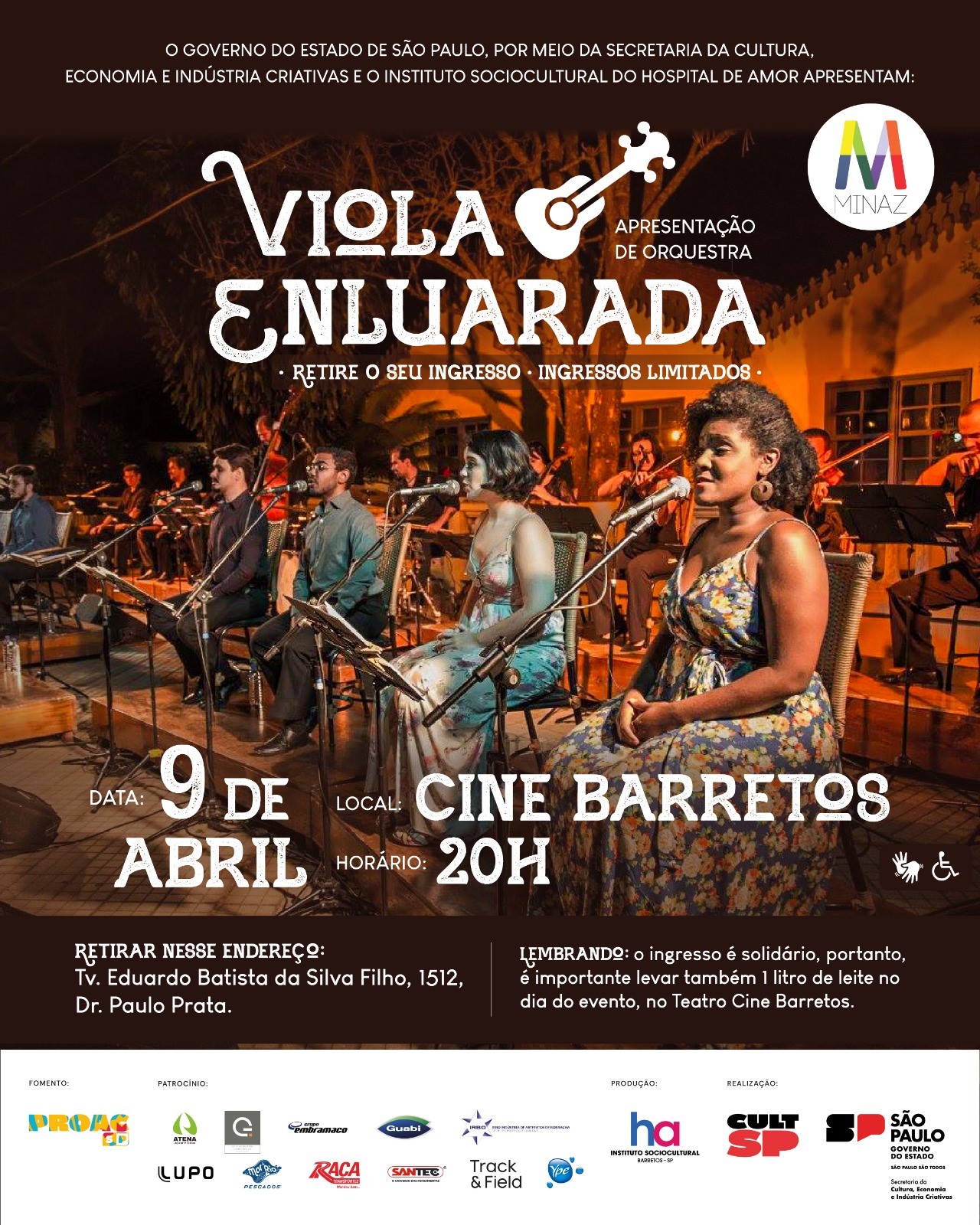 Instituto Sociocultural apresenta “Viola Enluarada” em Barretos