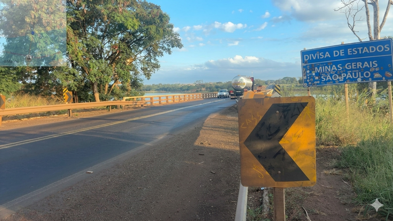 Ponte terá obras após desgaste em cabeceira