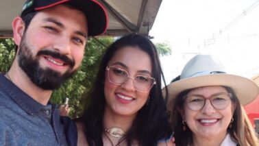 Jhonatha Silva, Mariana Marçal e Roselaine Guimarães