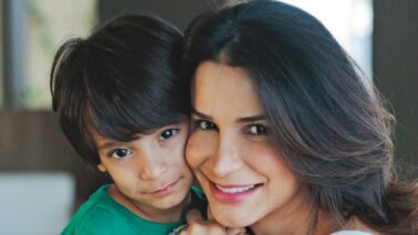 Aninha Lombardi e filho João Guilherme