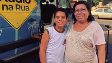 Fernanda Izidoro Silva participou do Rádio na Rua