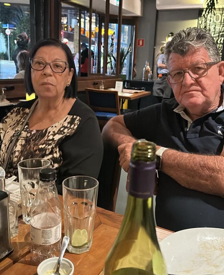 João Batista e a esposa Myrthes