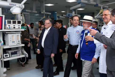Barretos recebeu o presidente Luiz Inácio Lula da Silva para o lançamento da pedra fundamental do Centro de Pesquisa Clínica e Cirurgia Robótica do Hospital do Amor e IRCAD