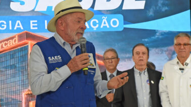TIN_6163 Barretos recebeu o presidente Luiz Inácio Lula da Silva para o lançamento da pedra fundamental do Centro de Pesquisa Clínica e Cirurgia Robótica do Hospital do Amor e IRCAD