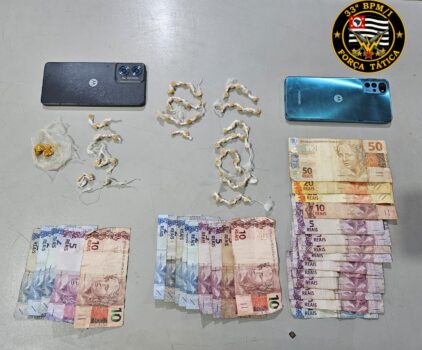 PM detém suspeitos durante ação de combate ao tráfico (Foto: O Diário de Barretos)