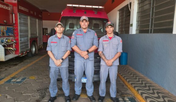 Bombeiros socorrem bebê vítima de engasgamento (Foto: O Diário de Barretos)