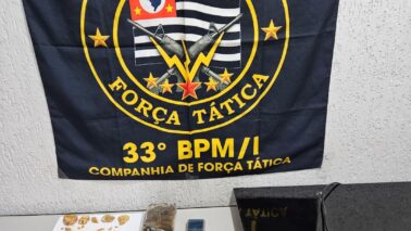 PM detém suspeito e apreende mais de meio quilo de drogas (Foto: O Diário de Barretos)