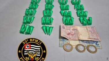 Jovem é detido pela PM por tráfico no Dom Bosco (foto: O Diário de Barretos)