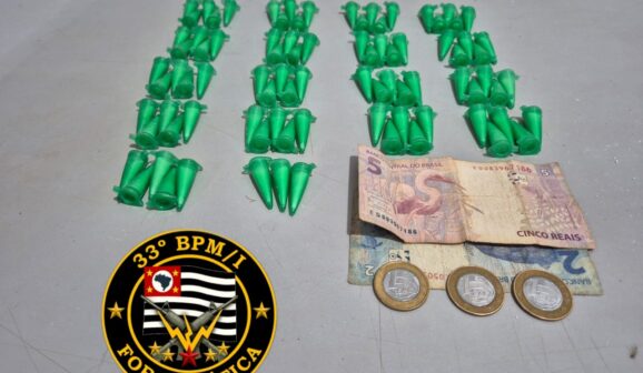 Jovem é detido pela PM por tráfico no Dom Bosco (foto: O Diário de Barretos)
