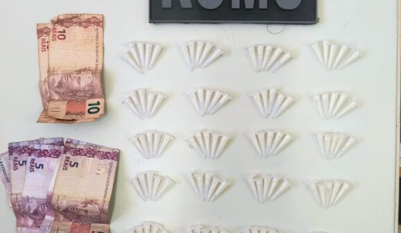 Suspeito é detido pela GCM por tráfico em Guaíra (Foto: O Diário de Barretos)