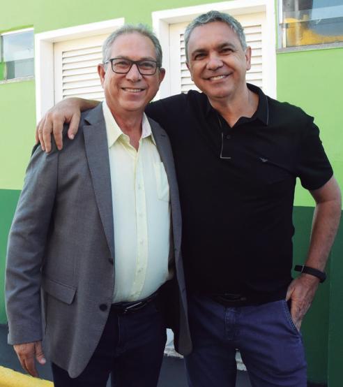 Prefeito Odair Silva e o empresário Renato Reis