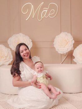 Laís Soares e a filha Melissa Soares