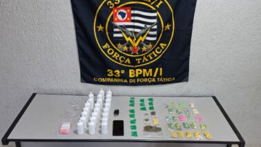 Polícia Militar detém suspeito e encontra entorpecentes em Barretos (Foto: O Diário de Barretos)