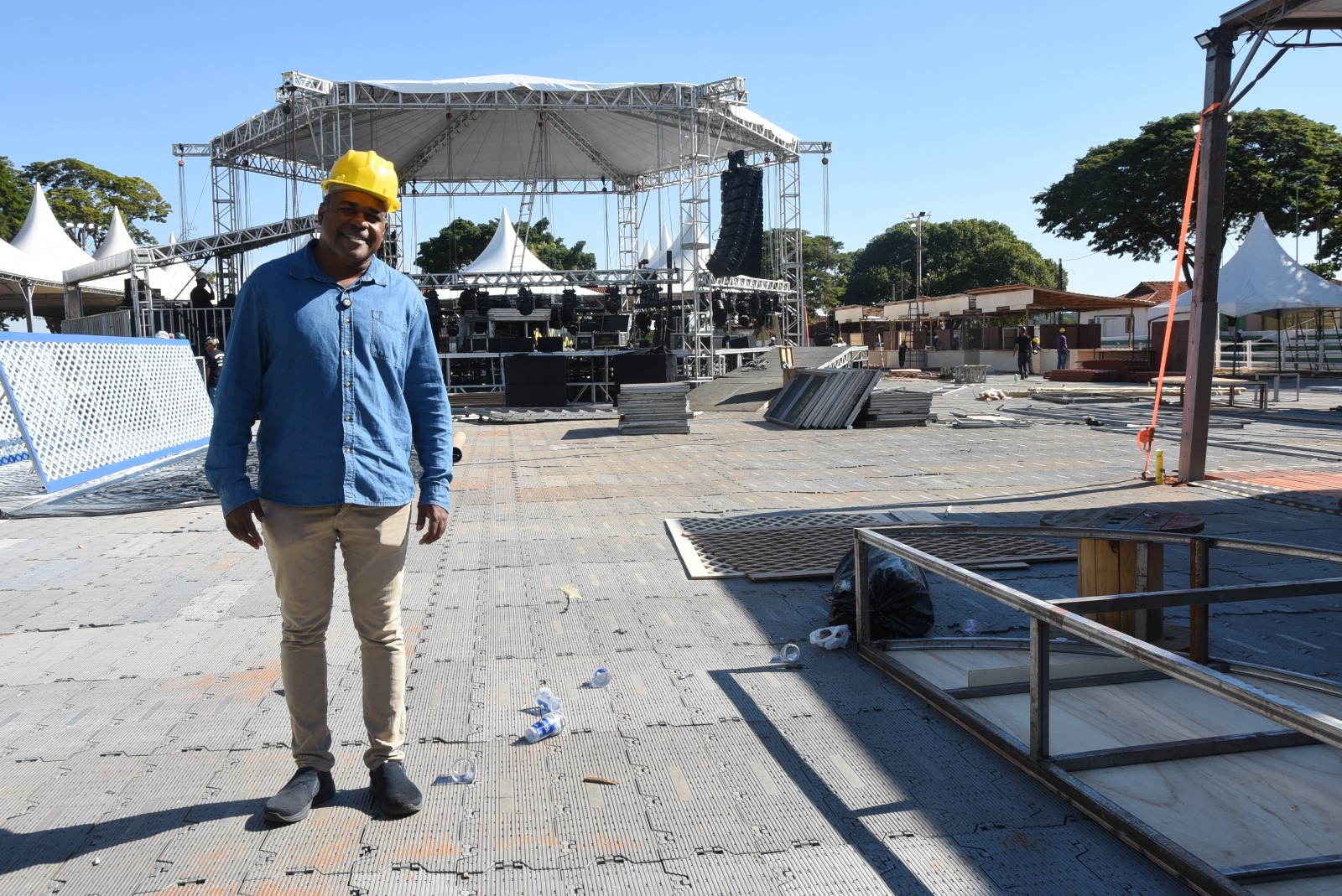 Recinto recebe últimos preparativos para o Revelando SP
