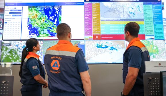 Defesa Civil alerta para chuva forte e frio no estado de SP