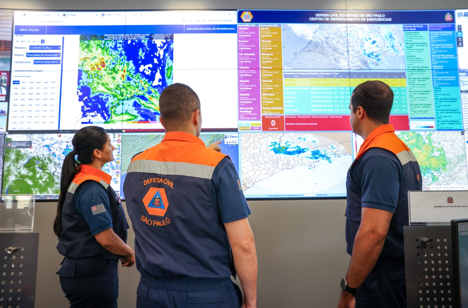 Defesa Civil alerta para chuva forte e frio no estado de SP