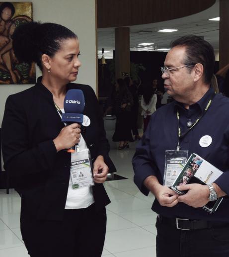 Sandra Moreno atuou na cobertura jornalística Ao lado de Luís Otávio