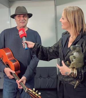 Glaucia Chiarelli acompanhou a entrevista com Almir Sater