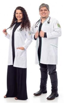 Os veterinários Tamires Nunes e Marcus Domingues Girardi