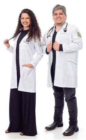 Os veterinários Tamires Nunes e Marcus Domingues Girardi